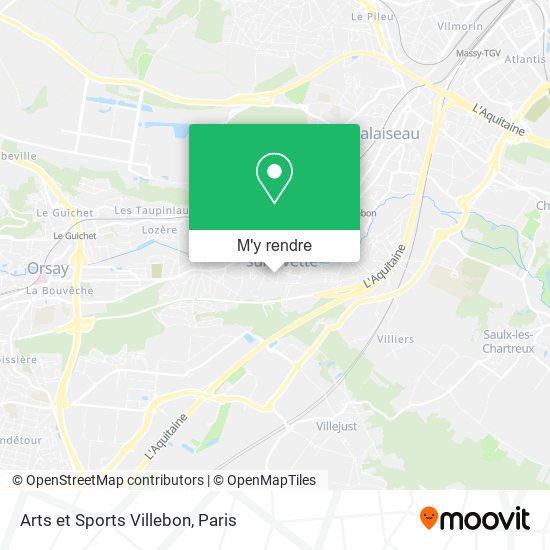 Arts et Sports Villebon plan