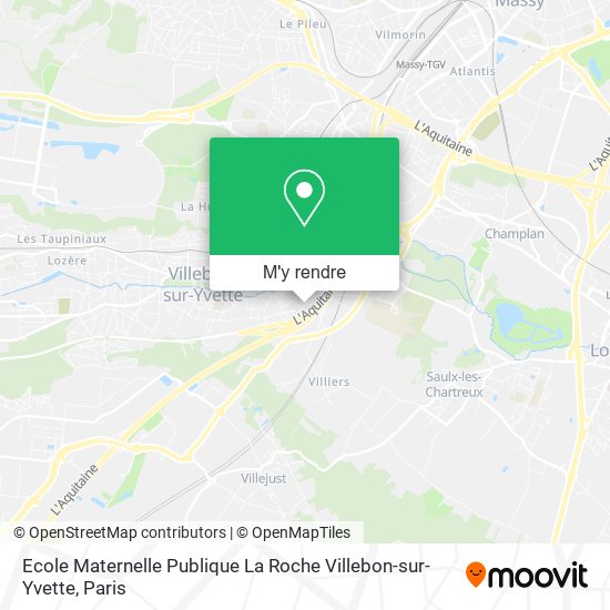 Ecole Maternelle Publique La Roche Villebon-sur-Yvette plan