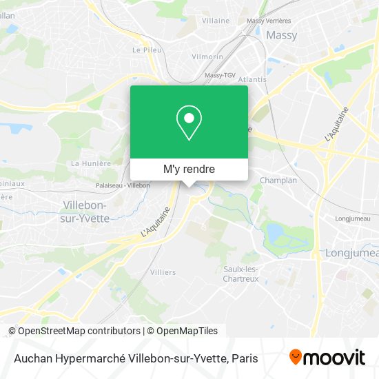 Auchan Hypermarché Villebon-sur-Yvette plan