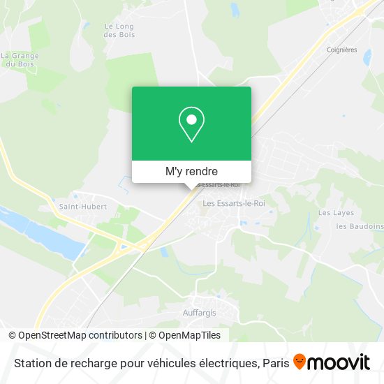 Station de recharge pour véhicules électriques plan