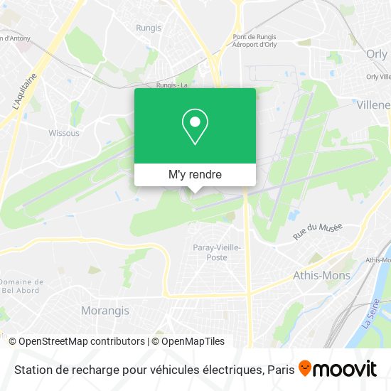 Station de recharge pour véhicules électriques plan