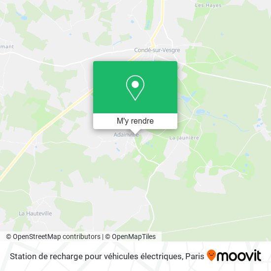 Station de recharge pour véhicules électriques plan