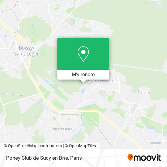 Poney Club de Sucy en Brie plan