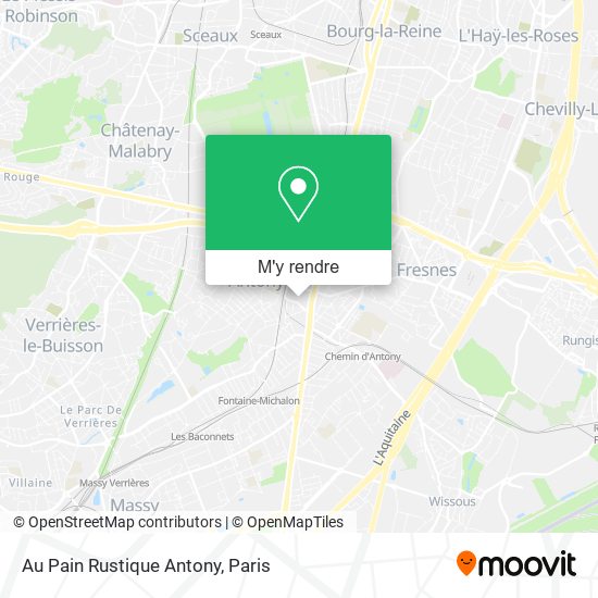 Au Pain Rustique Antony plan