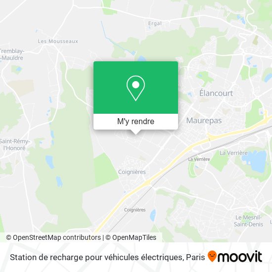 Station de recharge pour véhicules électriques plan