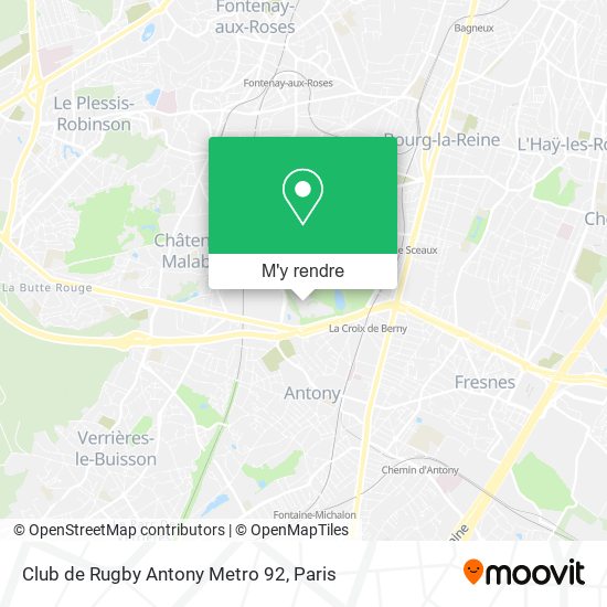 Club de Rugby Antony Metro 92 plan