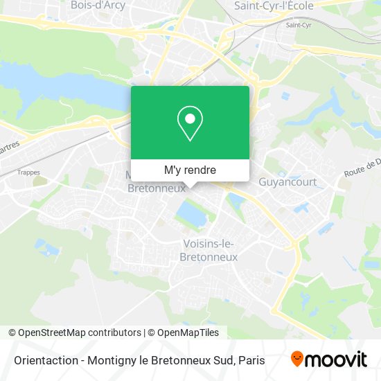 Orientaction - Montigny le Bretonneux Sud plan