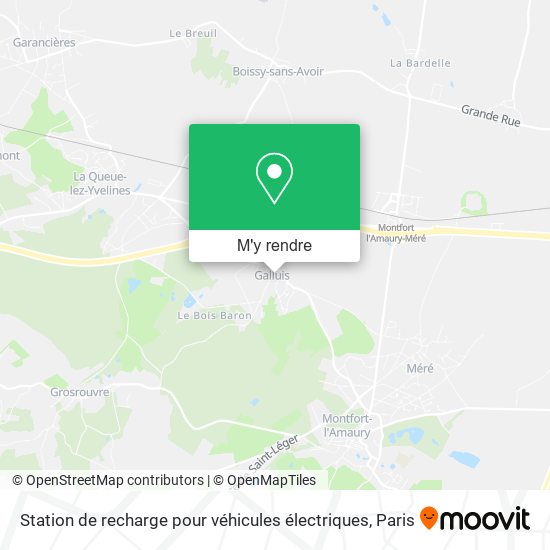 Station de recharge pour véhicules électriques plan