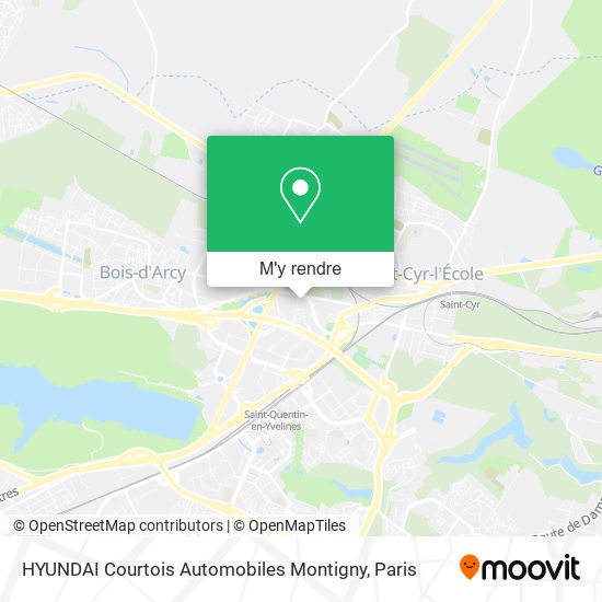HYUNDAI Courtois Automobiles Montigny plan