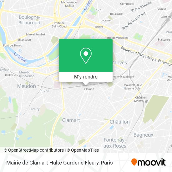 Mairie de Clamart Halte Garderie Fleury plan