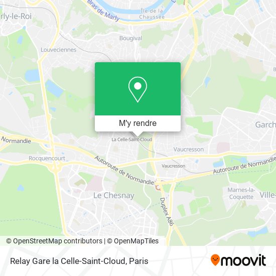 Relay Gare la Celle-Saint-Cloud plan