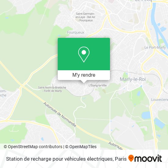 Station de recharge pour véhicules électriques plan