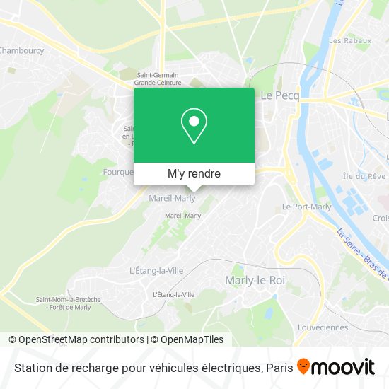 Station de recharge pour véhicules électriques plan