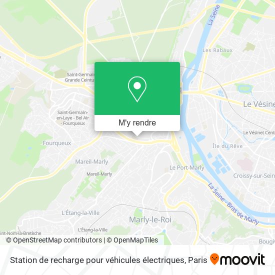 Station de recharge pour véhicules électriques plan