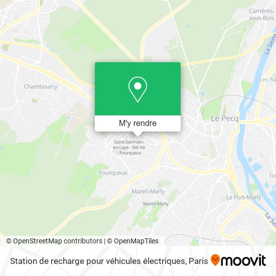 Station de recharge pour véhicules électriques plan