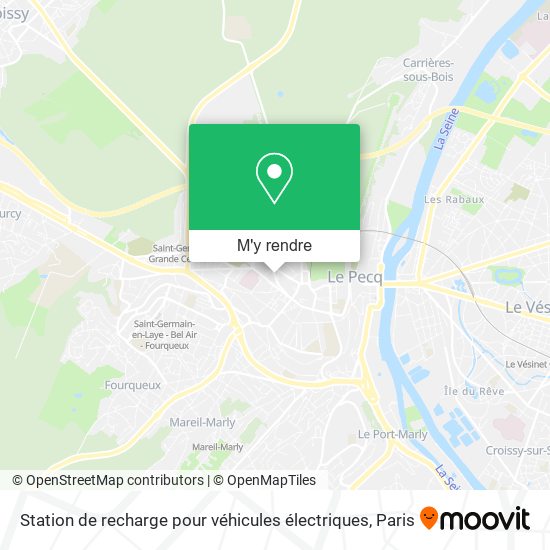 Station de recharge pour véhicules électriques plan