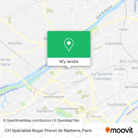 CH Spécialisé Roger Prevot de Nanterre plan
