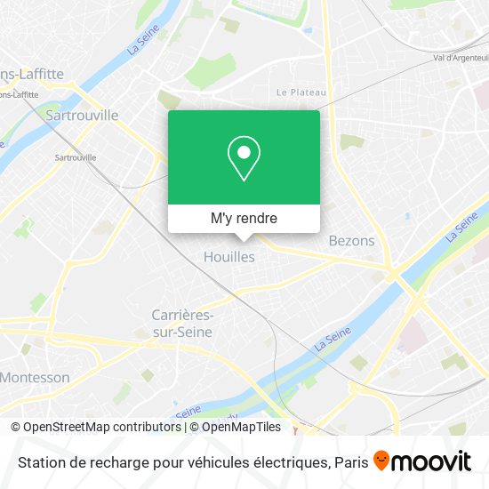 Station de recharge pour véhicules électriques plan