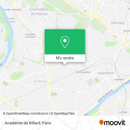 Académie de Billard plan