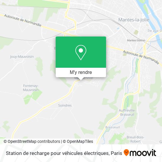 Station de recharge pour véhicules électriques plan