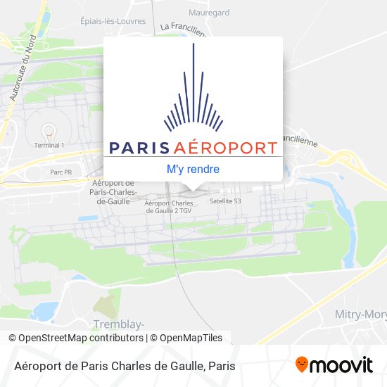 Aéroport de Paris Charles de Gaulle plan