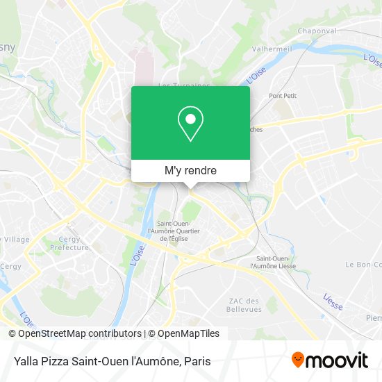 Yalla Pizza Saint-Ouen l'Aumône plan