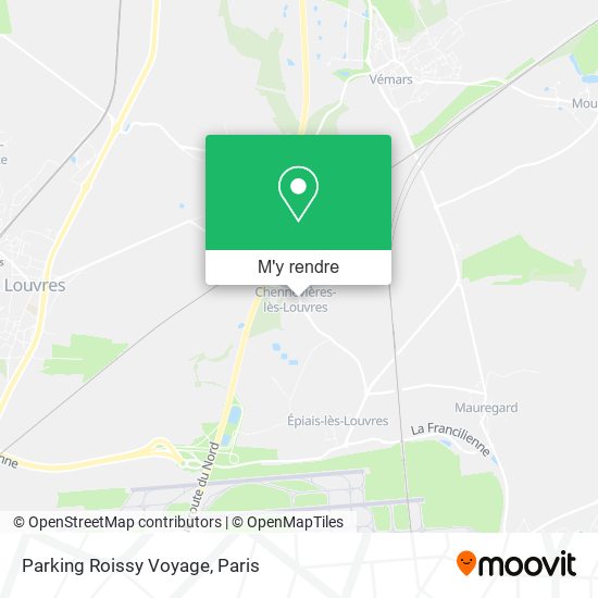 Parking Roissy Voyage plan