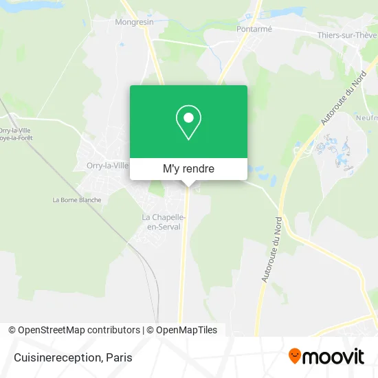 Cuisinereception plan