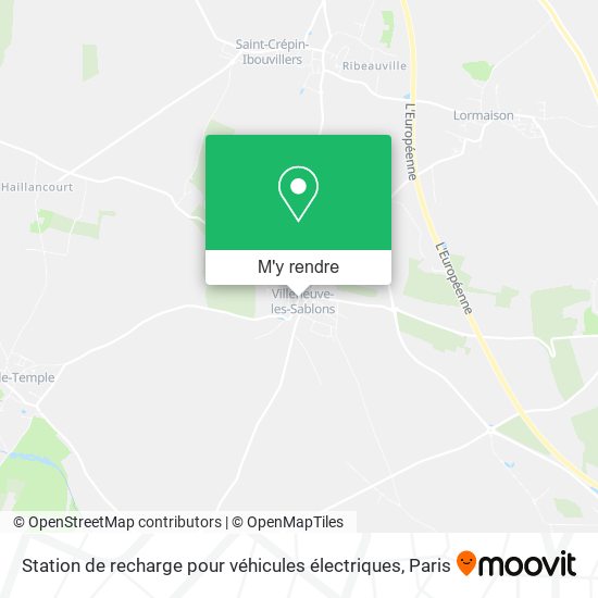 Station de recharge pour véhicules électriques plan