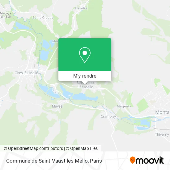 Commune de Saint-Vaast les Mello plan
