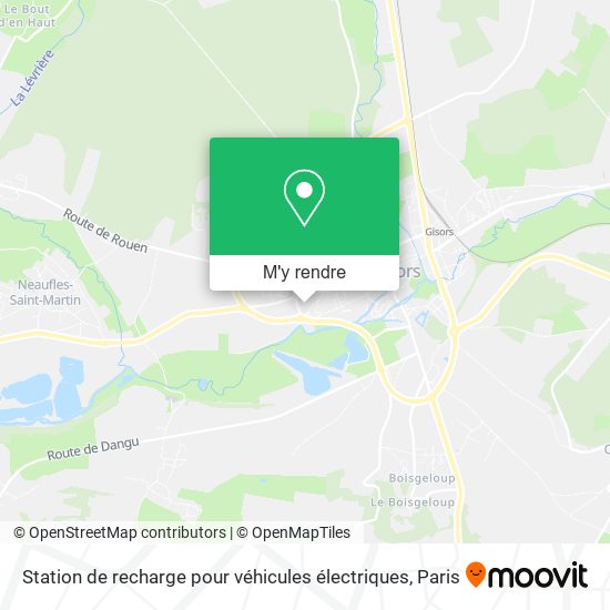 Station de recharge pour véhicules électriques plan
