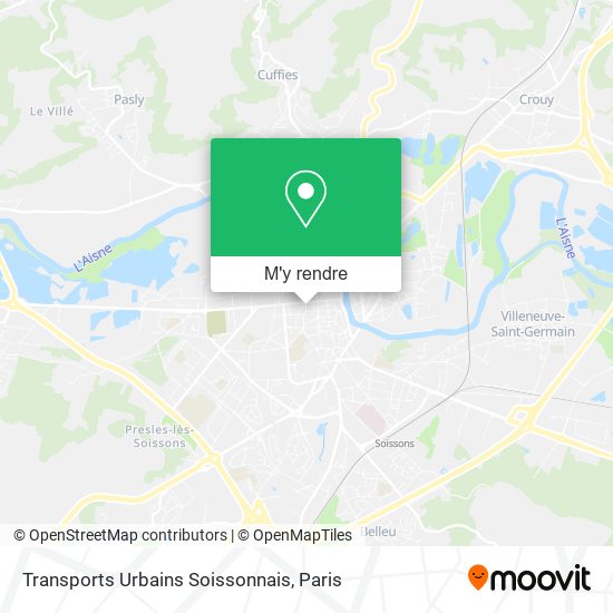 Transports Urbains Soissonnais plan