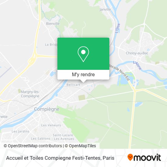 Accueil et Toiles Compiegne Festi-Tentes plan
