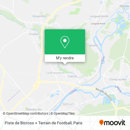 Piste de Bicross + Terrain de Football plan