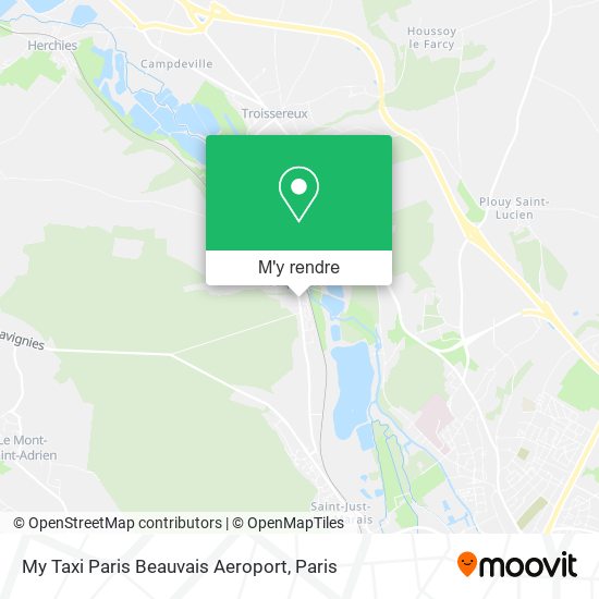 My Taxi Paris Beauvais Aeroport plan