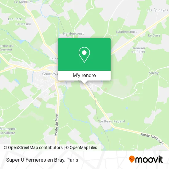 Super U Ferrieres en Bray plan