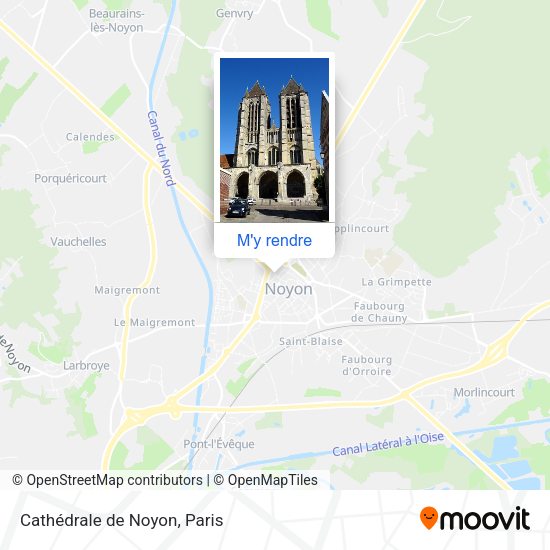 Cathédrale de Noyon plan