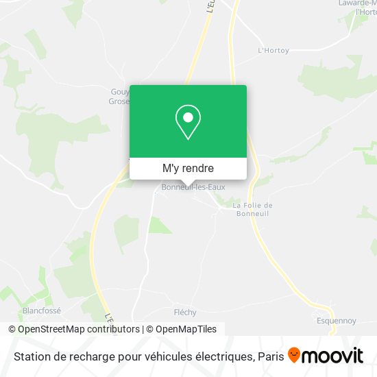 Station de recharge pour véhicules électriques plan