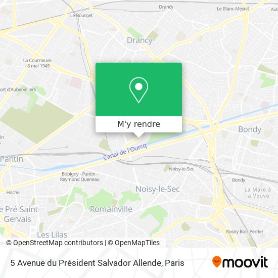 5 Avenue du Président Salvador Allende plan