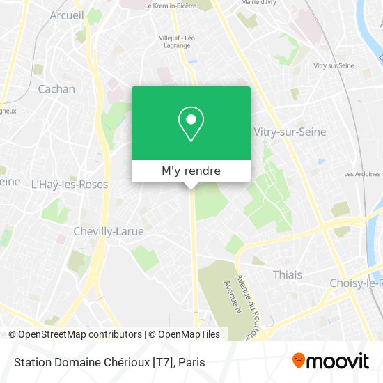 Station Domaine Chérioux [T7] plan