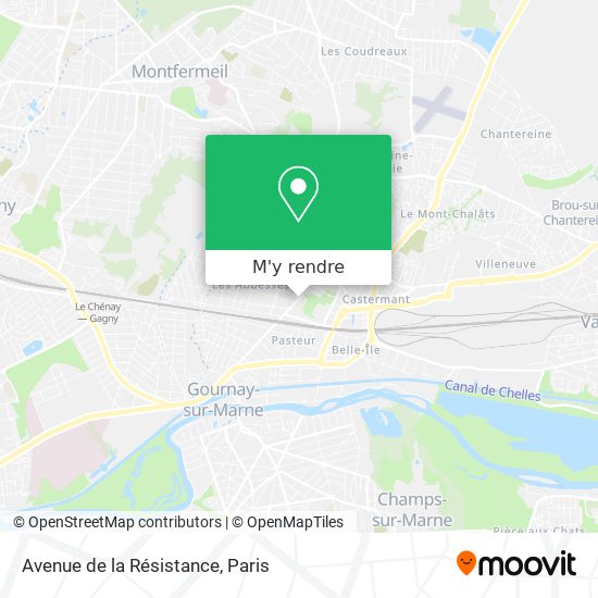 Avenue de la Résistance plan