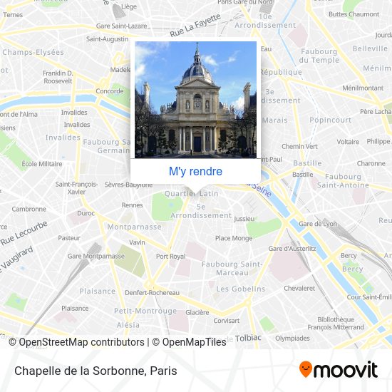Chapelle de la Sorbonne plan