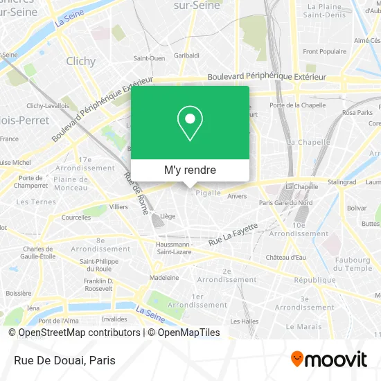 Rue De Douai plan