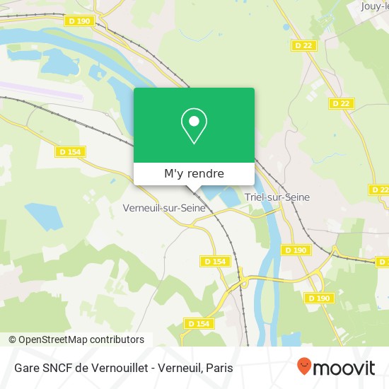 Gare SNCF de Vernouillet - Verneuil plan