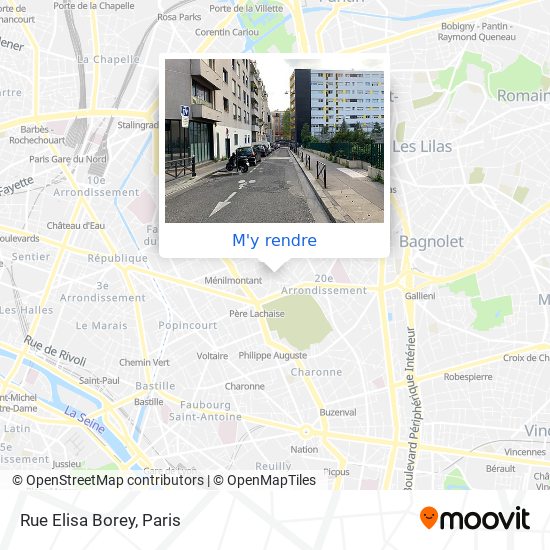 Rue Elisa Borey plan