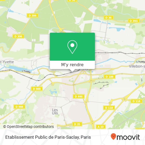 Etablissement Public de Paris-Saclay plan