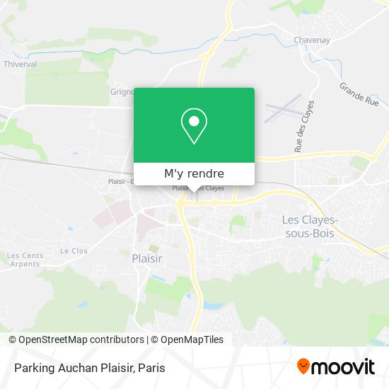 Parking Auchan Plaisir plan