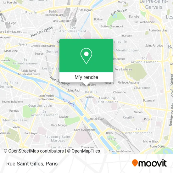 Rue Saint Gilles plan