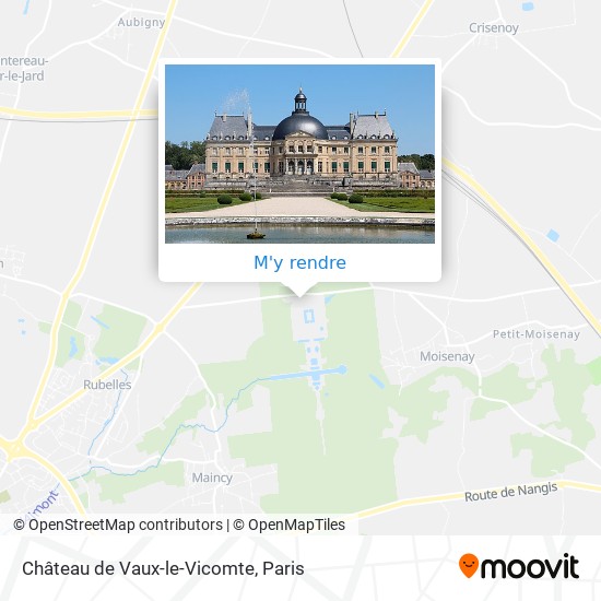 Château de Vaux-le-Vicomte plan