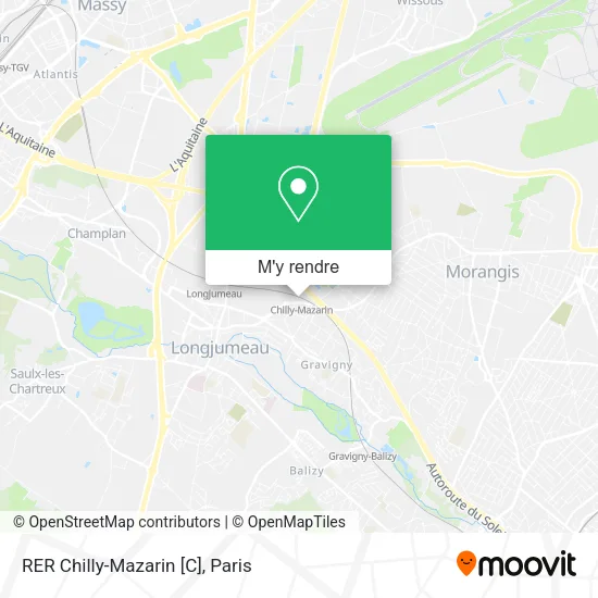 RER Chilly-Mazarin [C] plan